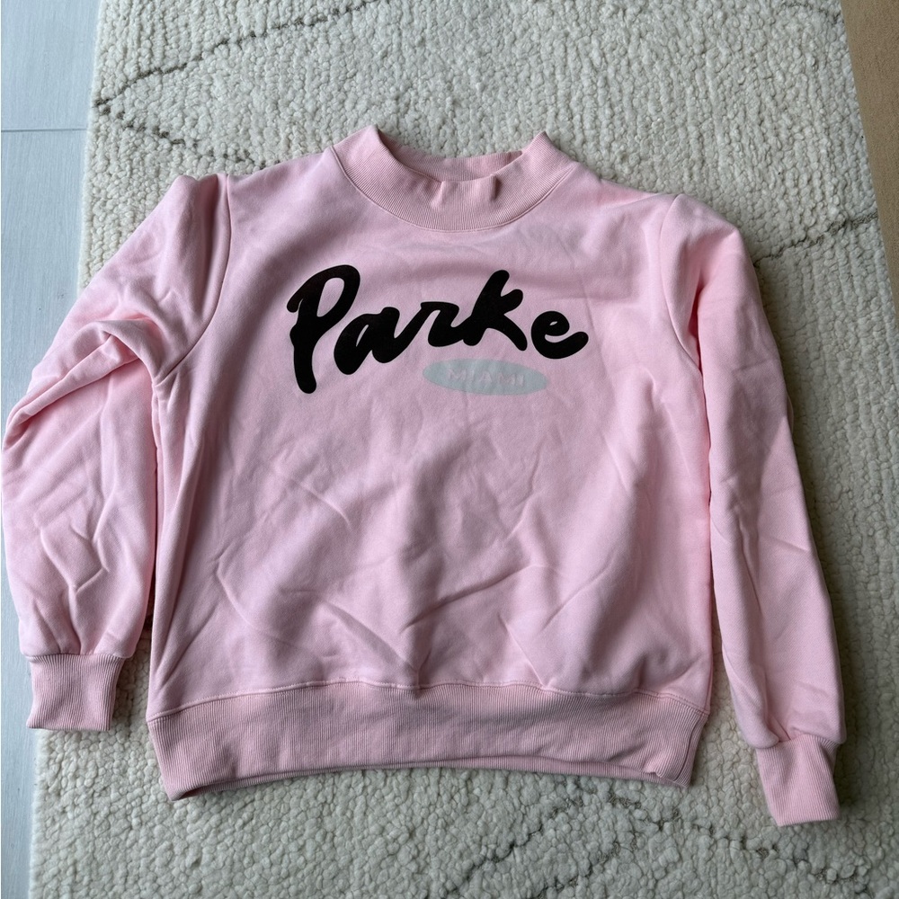 Parke Signature Mockneck Sweatshirt Pink
